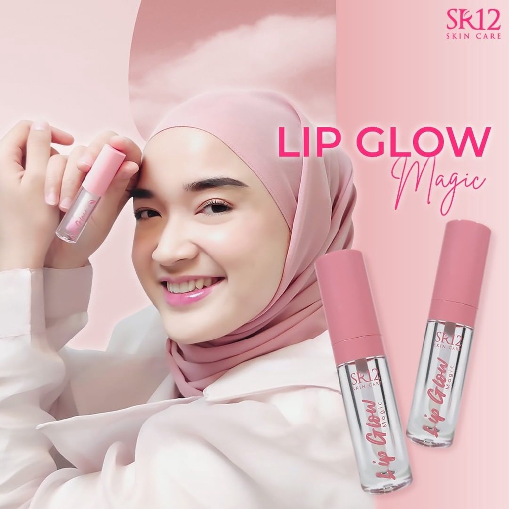 SR12 LIP GLOW MAGIC 2 GRAM BIBIR GLOSSY GLOWING WARNA BIBIR CANTIK LEMBAB