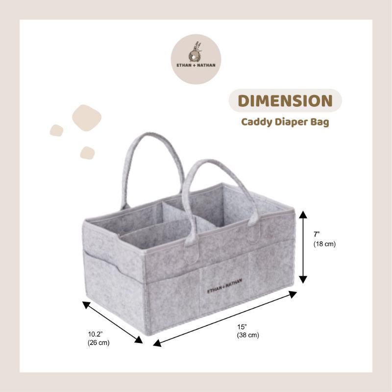 Ethan &amp; Nathan - Diaper Organizer Caddy Bag Kinderkeen