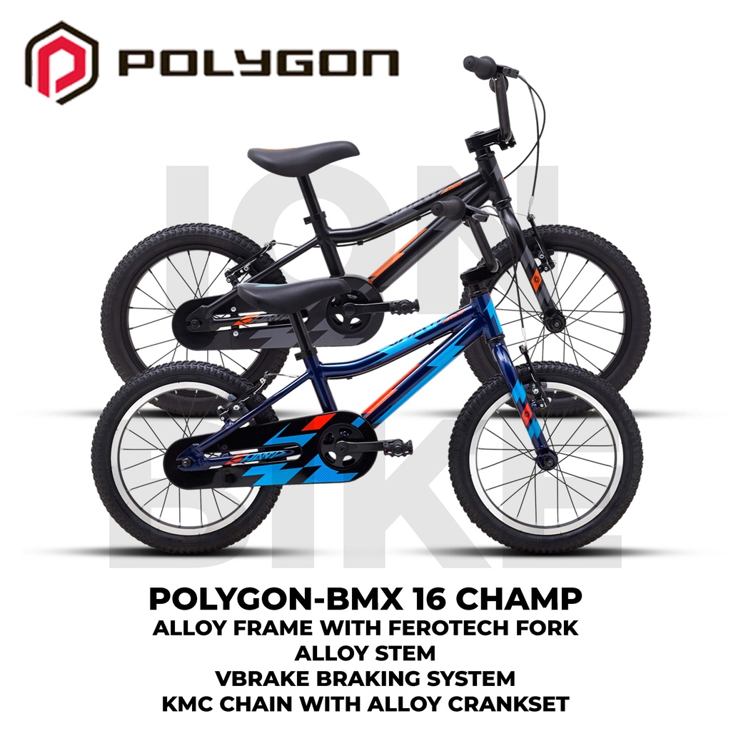 Sepeda BMX 16 Polygon Champ Alloy Anak Kids Bike Murah Ringan Awet