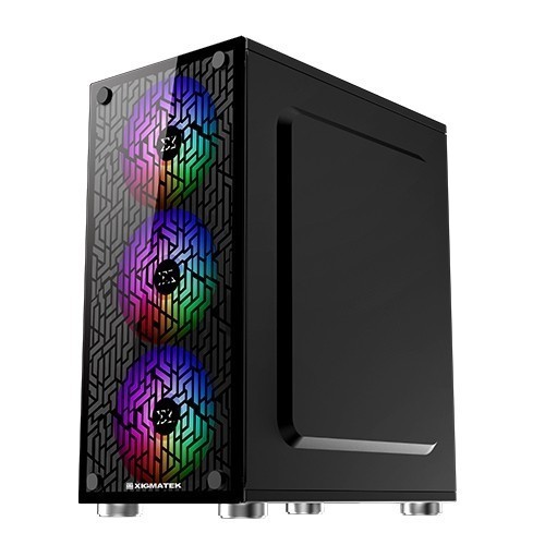 CASE GAMING +3 FAN RGB XIGMATEK NYX 3F