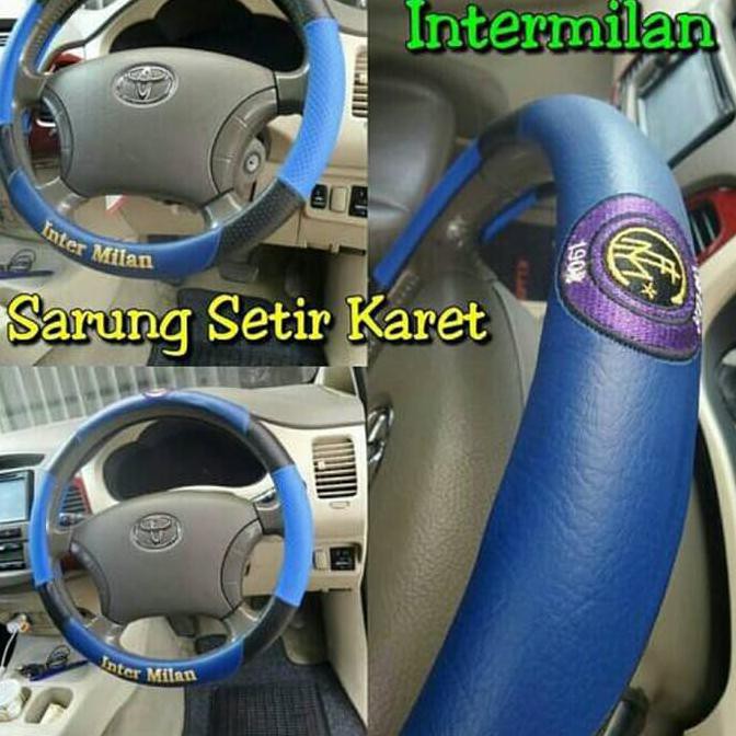 Sarung Setir / Cover Stir Karet FC INTERMILAN | Sarung Stir Mobil