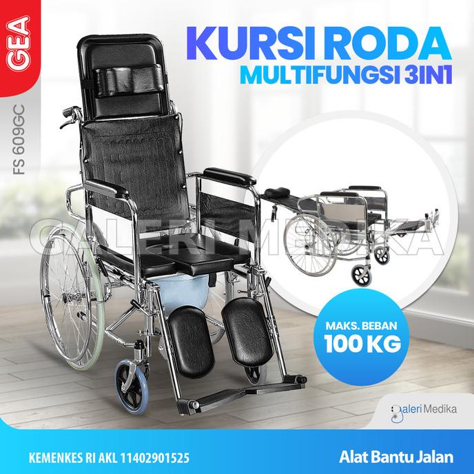 Kursi Roda 3in1 / 3 in 1 GEA FS 609 GC
