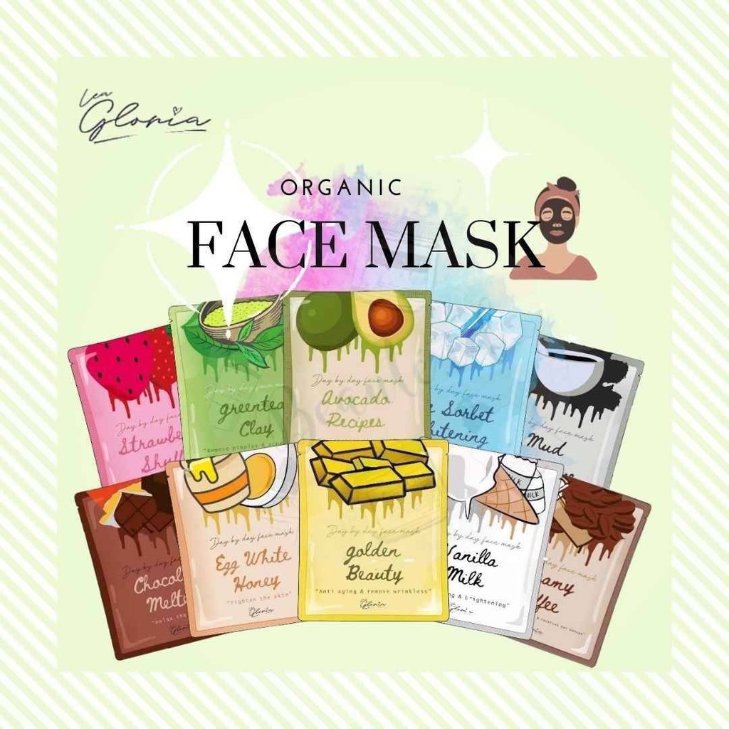 Masker LEA GLORIA Travel Size 10Gram Masker bubuk Clay Mask