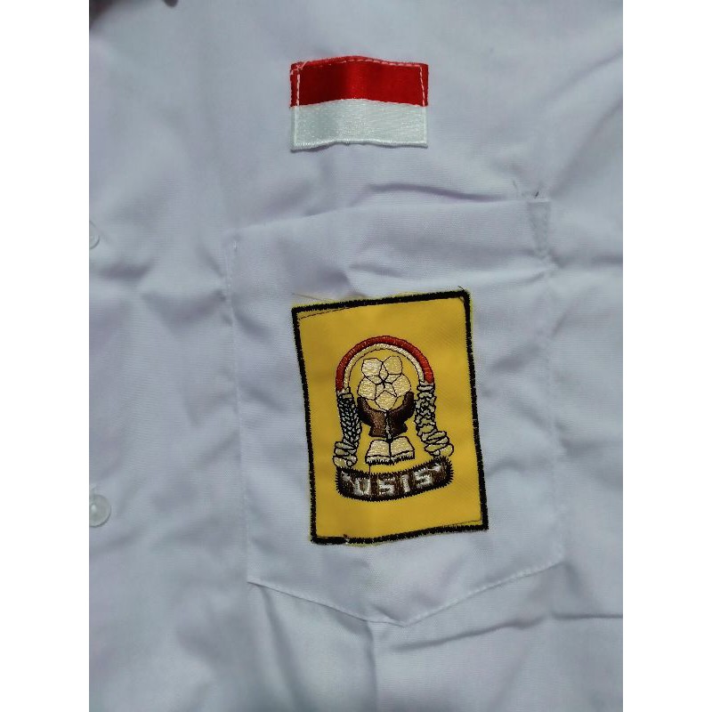 baju kemeja seragam smp lengan pendek unisex ( cewe / cowo )