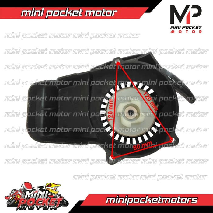 Pully Starter Tarikan Plastik Hitam Motor Mini GP&Trail mesin tarik Part280