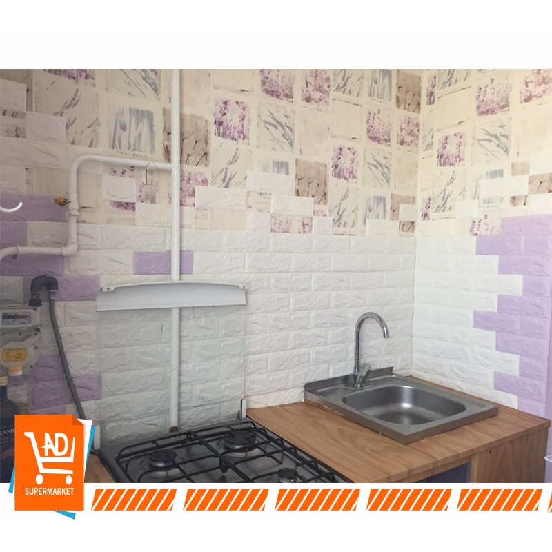 AND / COD / WALLPAPER 3D FOAM BRICKFOAM BATA WALLSTICKER HIASAN DINDING DEKORASI DIY  WP 01