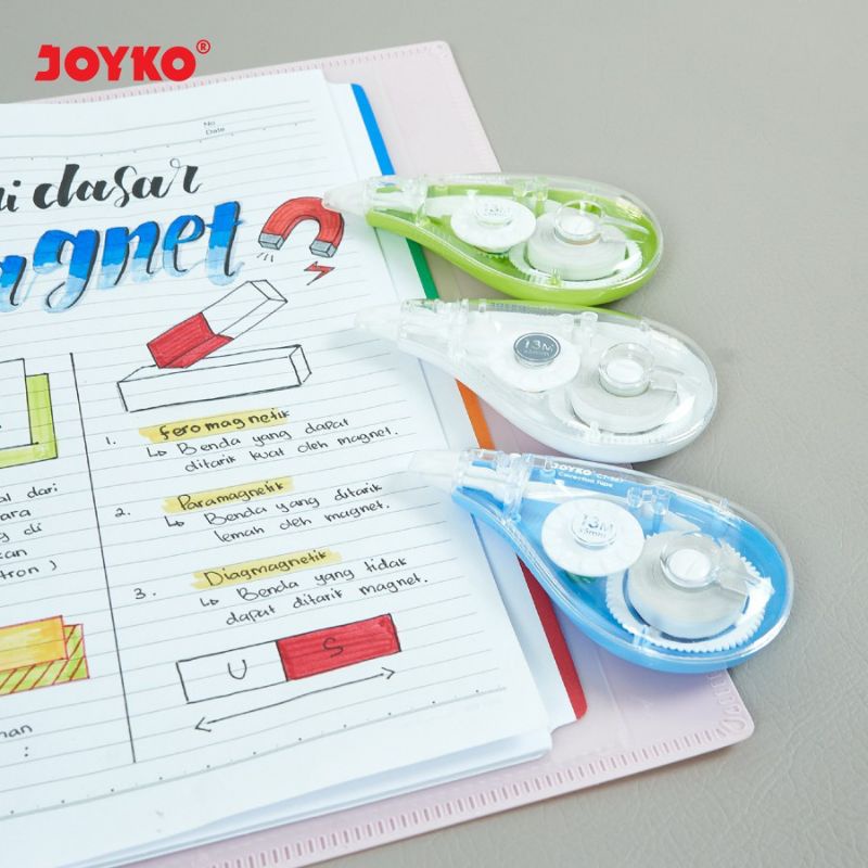 

CORRECTION TAPE JOYKO CT-567 13M | TIPE-X KERTAS | PITA KOREKSI | PENGHAPUS PENA