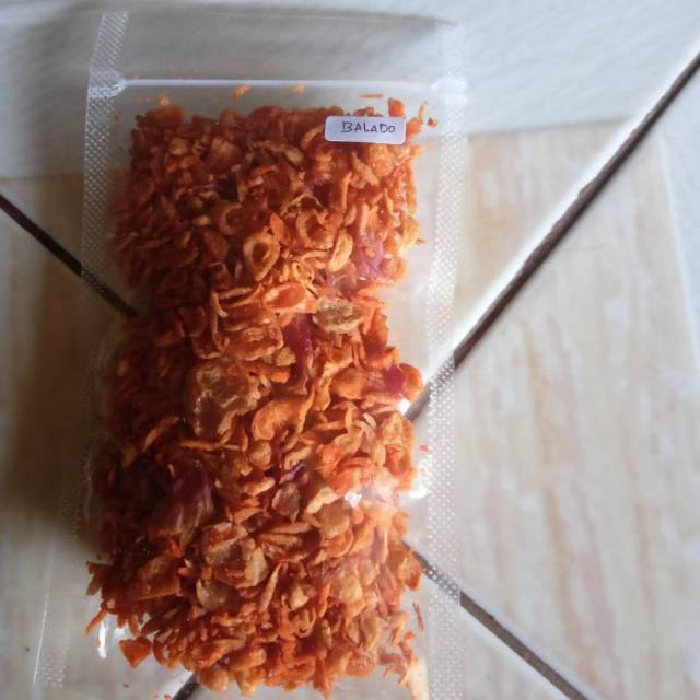 

Bawang goreng kriuk rasa BALADO (home made)