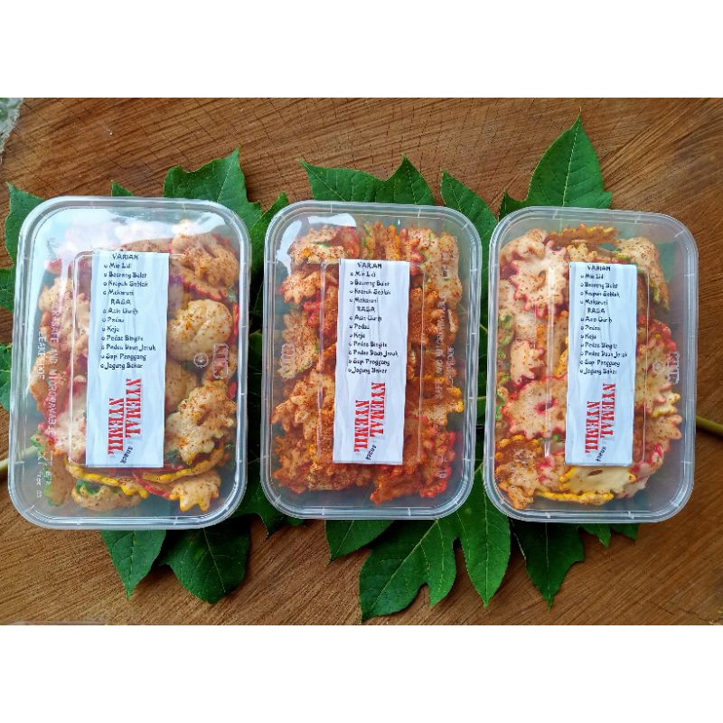 

KRUPUK SEBLAK BINTANG BANTET 100GRAM KEMASAN BOX