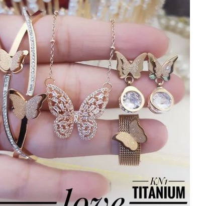 TiTanium set perhiasan wanita R62