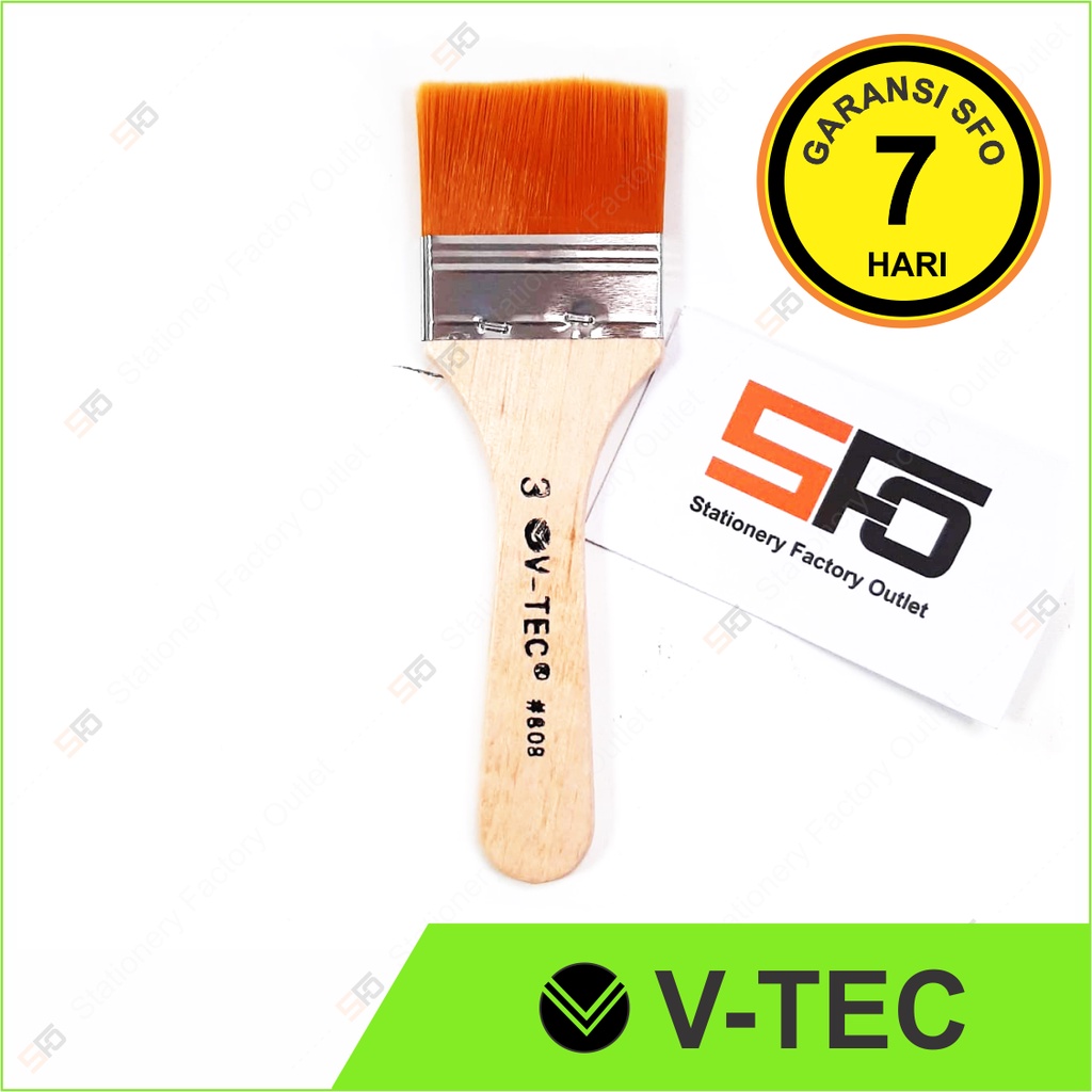 

Kuas Lukis Lebar V-Tec 808 Satuan