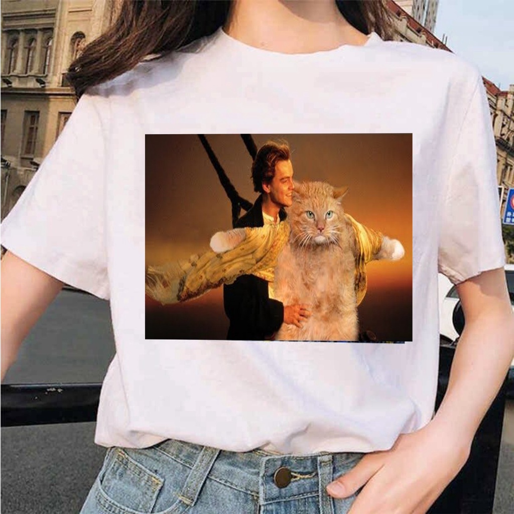 T - Shirt aesthectic van gogh cat cute Crbn_cloth part 1