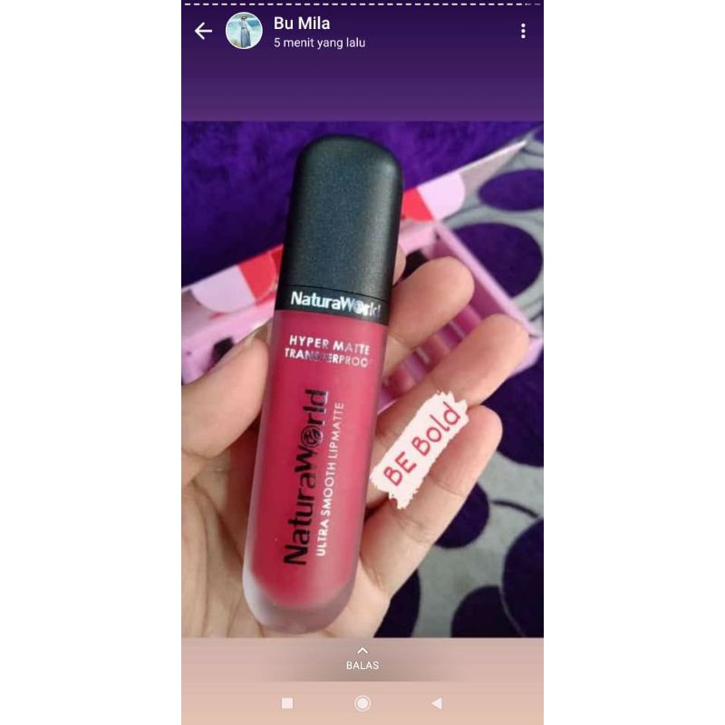 Lipstik Natura World 100% ori silahkan diorder