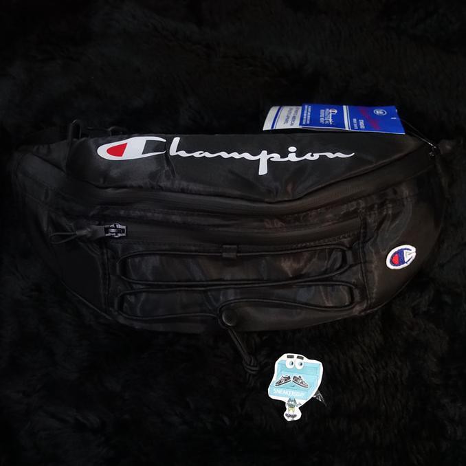 champion reverse weave large script logo waist bag