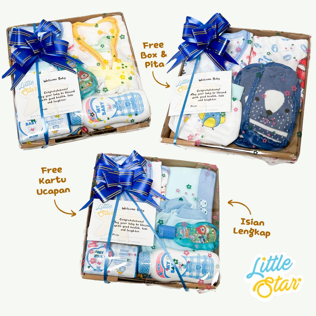 Hampers Bayi Newborn Baby Gift Set Paket Hadiah Parcel Kado Lahiran Setelan Baju Bayi Baru Lahir Unisex