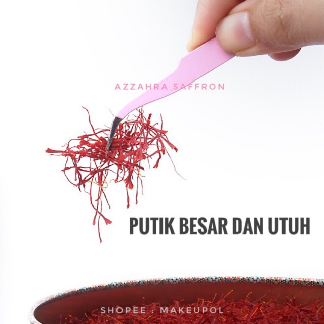

[BISA COD] 0,5 GRAM SAFFRON SUPER NEGIN GRADE A IRAN FREE TUMBLER