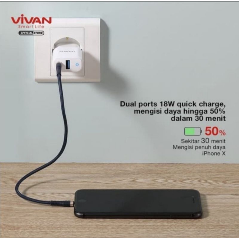 Vivan Quick Charger Power Super 3A 18w