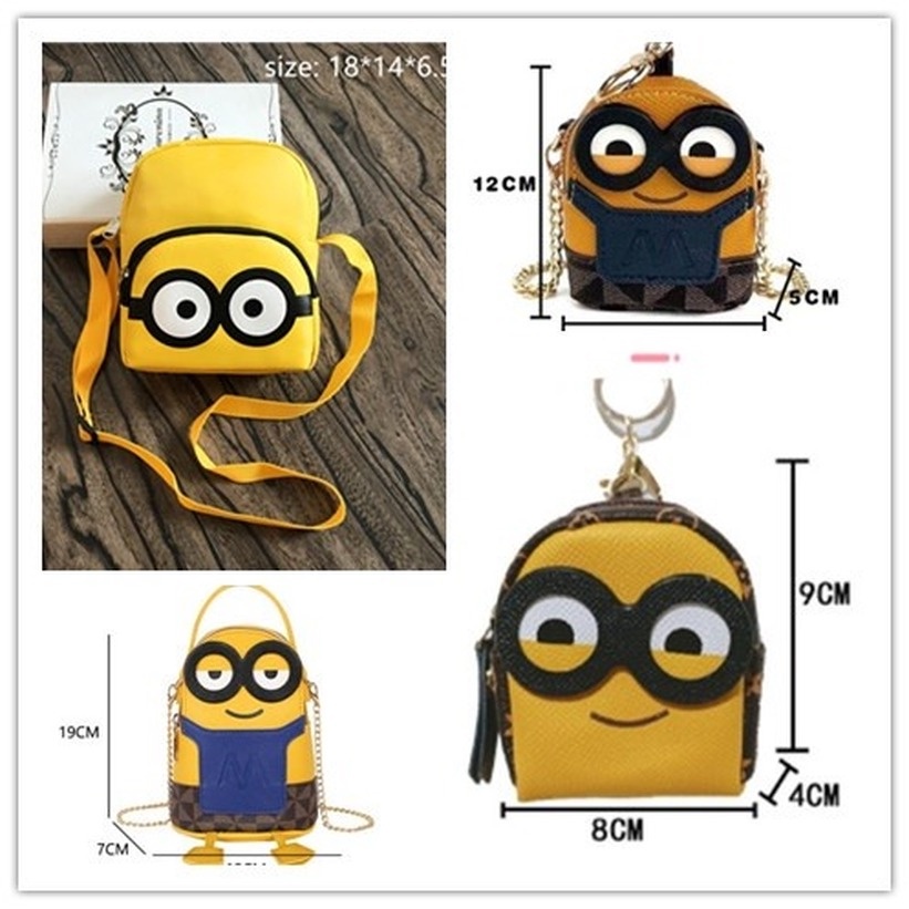 【COD】12/20CM Tas Selempang Wanita Cewek Seri Minion