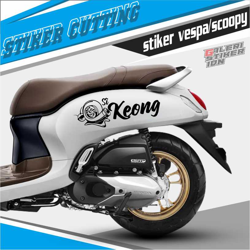 STIKER MOTOR SCOOPY STIKER KEONG CUTTING