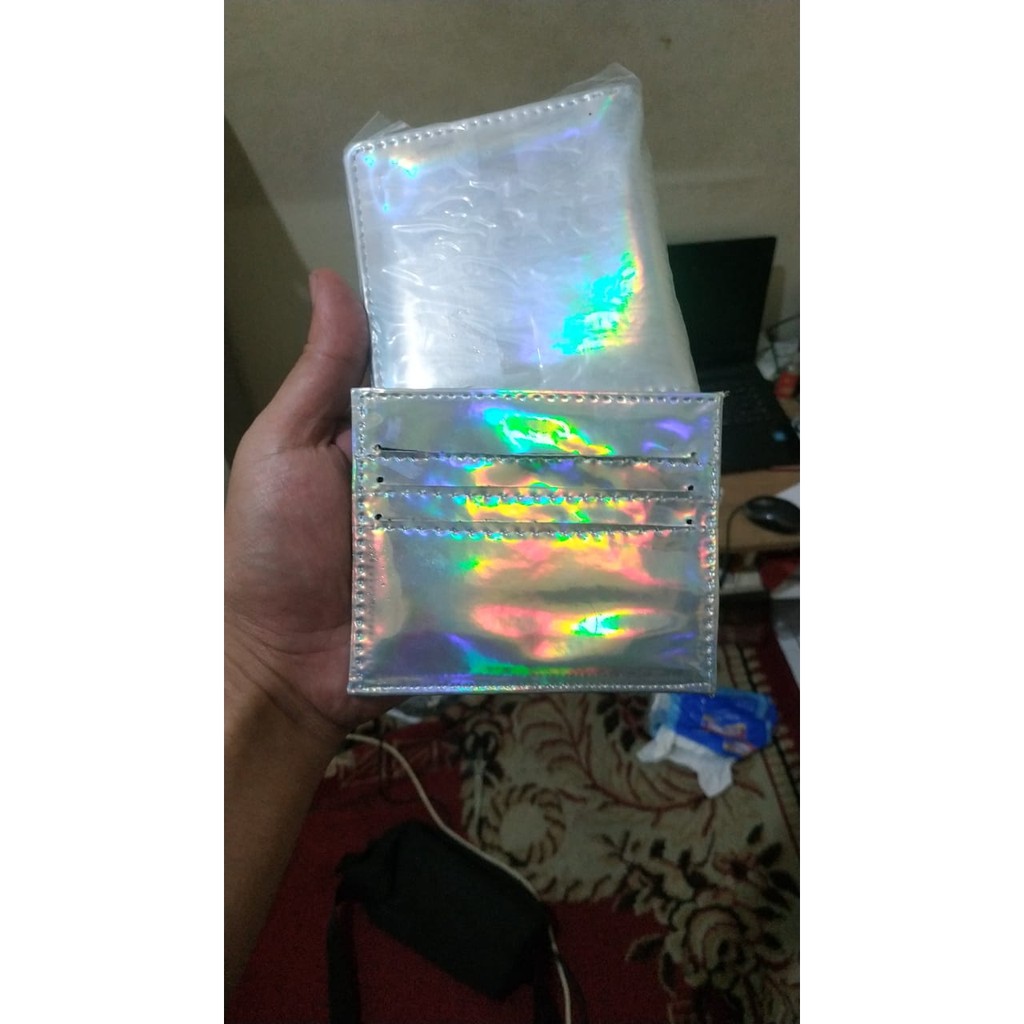 TERMURAH!! Dompet Wanita Hologram Premium dompet Kartu Dompet koin Dompet holo metalik murah premium