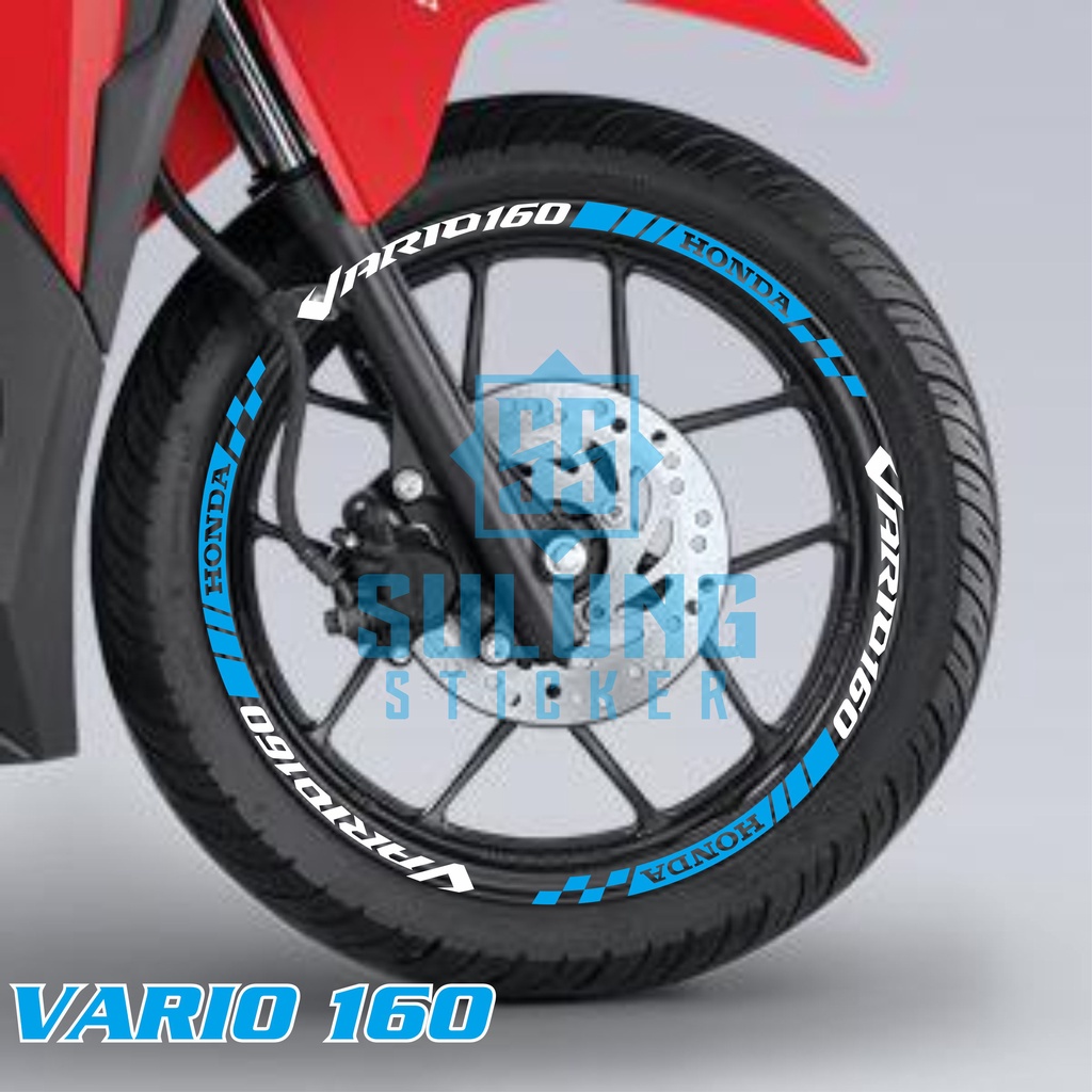 Stiker Lis Velg Motor Honda Vario 160 Cutting Sticker Variasi Pelek Keren Aksesoris Terbaru