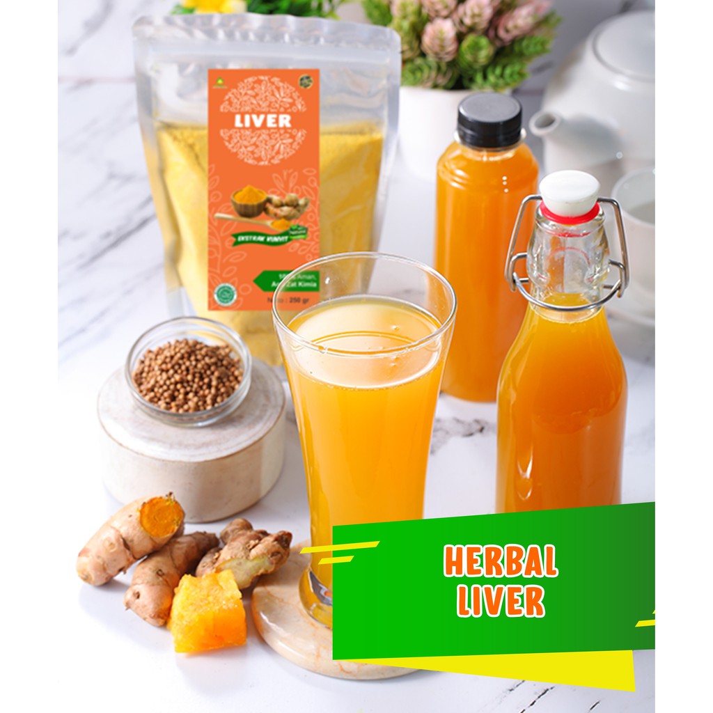 

Minuman Kesehatan Jamu Herbal Liver Ekstrak Temulawak Serbuk Instan