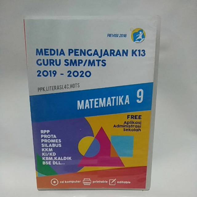 CD RPP Matematika Perangkat pengajaran Guru SMP/MTS k13 2019/2020