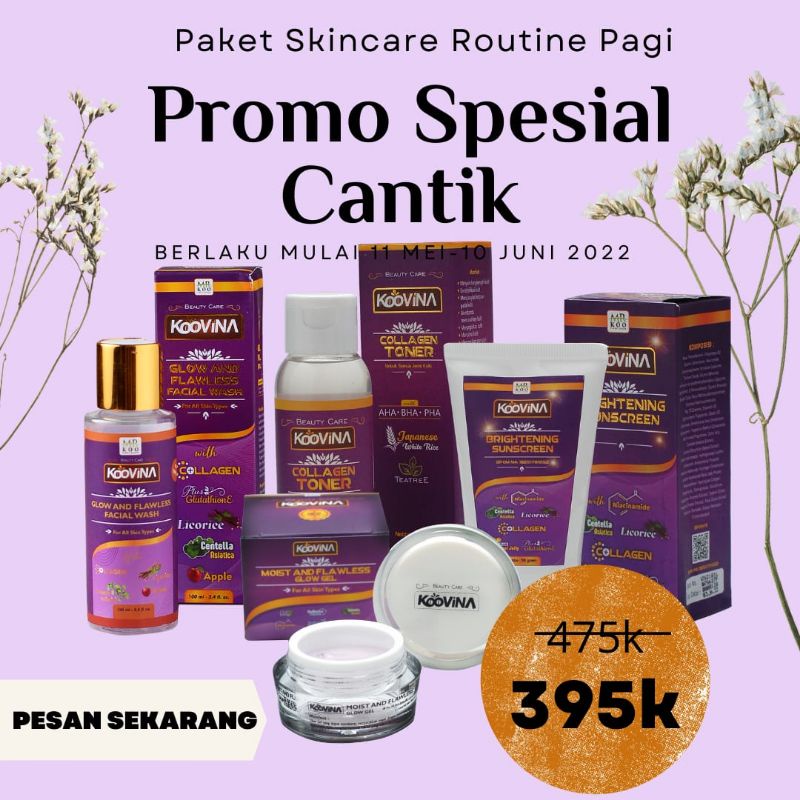 promo skincare koovina puasa harga hemat murah skincare kolagen glutathione