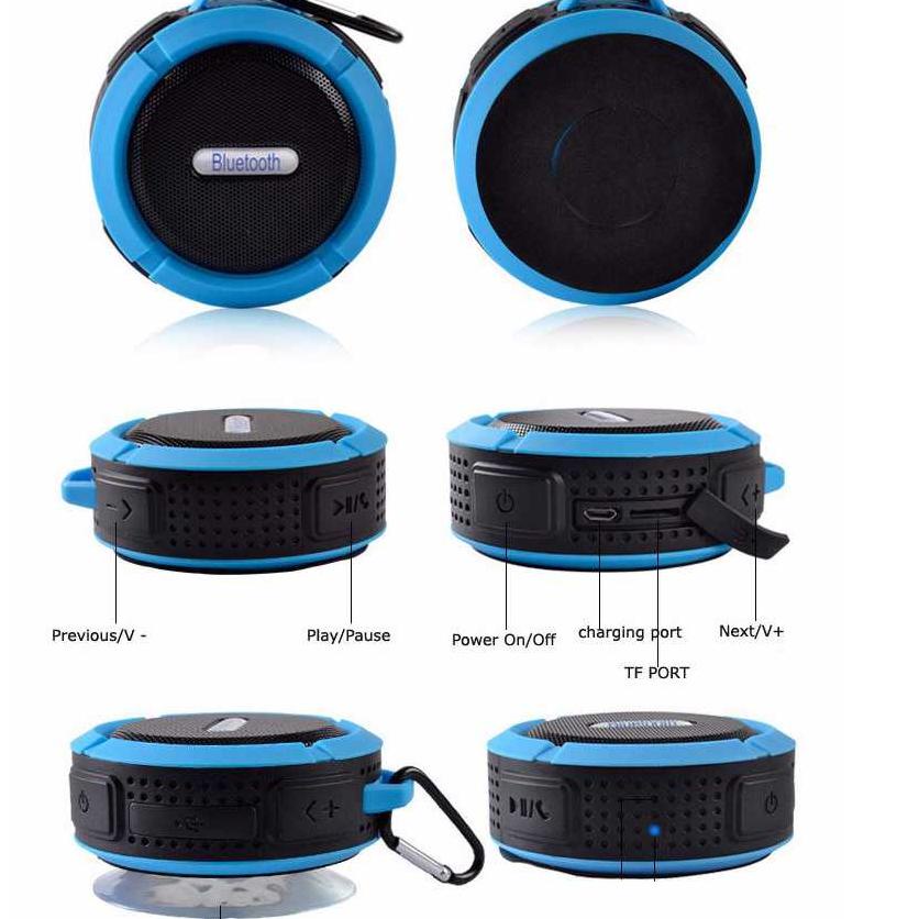 ✷Best Produk✰➶ CRT Mini Outdoor Bluetooth Speaker Waterproof / Speaker aktif Bluetooth Bass Portable