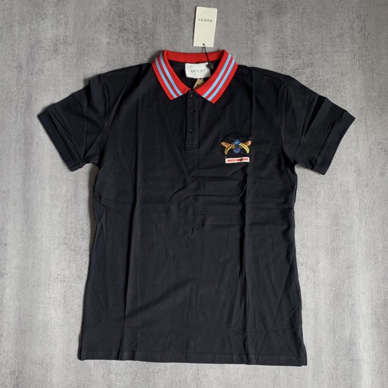Kaos Polo Pria Gucci Bee Animalium Premium