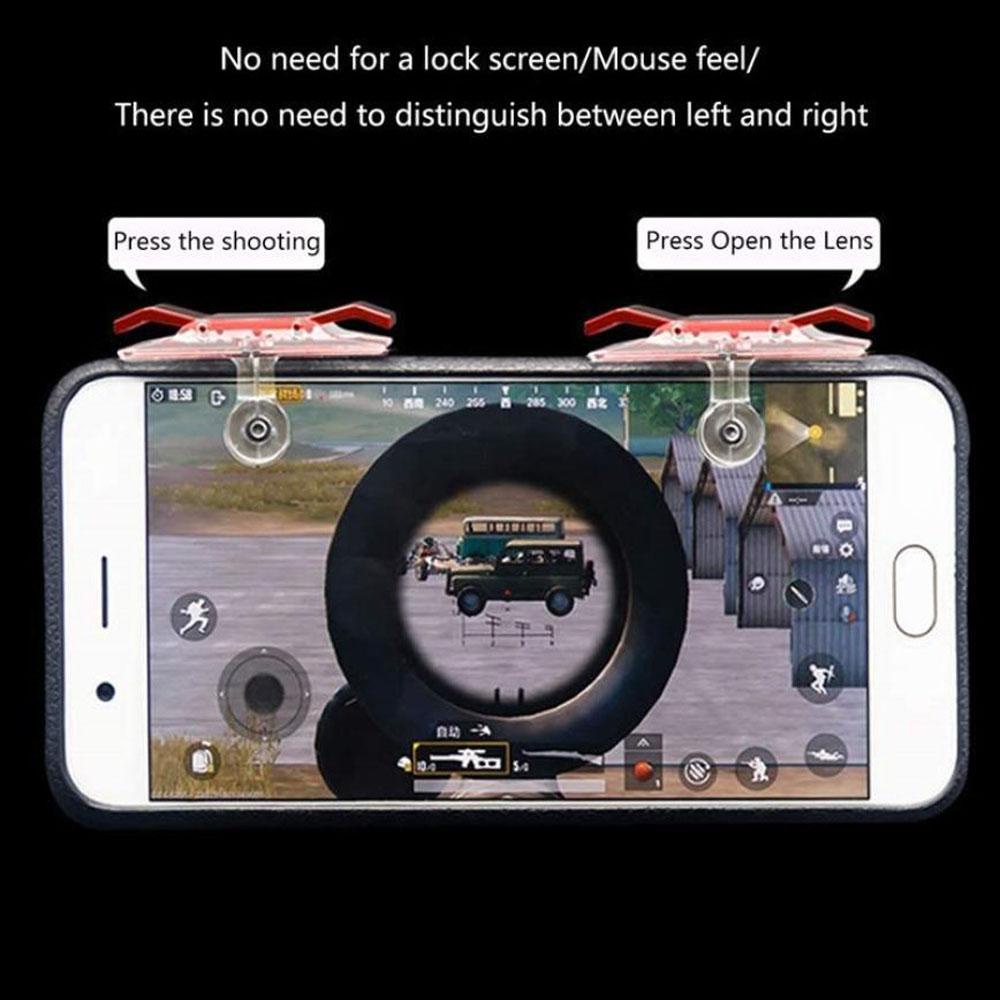 Kontroler Gamepad Agustina Untuk Aksesoris Game Ponsel Smartphone Trigger Aim Key Grip Trigger Joystick