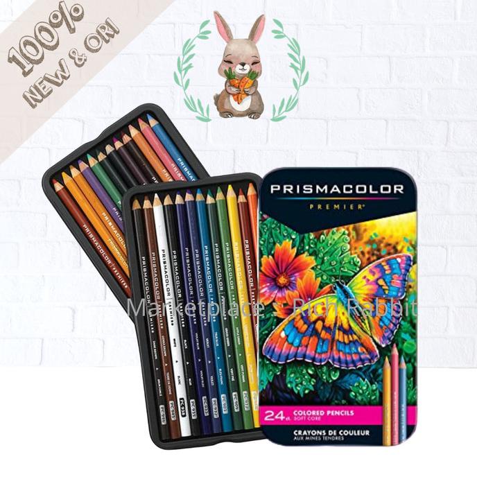 

(COD) Prismacolor Premier Soft Core 24 Colors Prisma Color Isi 24 Warna