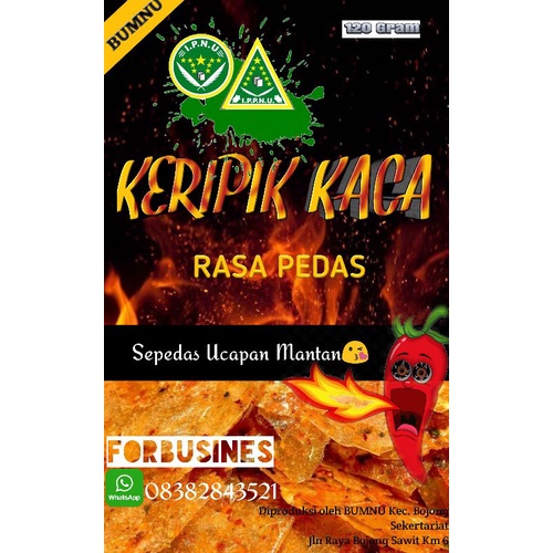 

KERIPIK KACA LEV MAX EKSTRA PEDAS