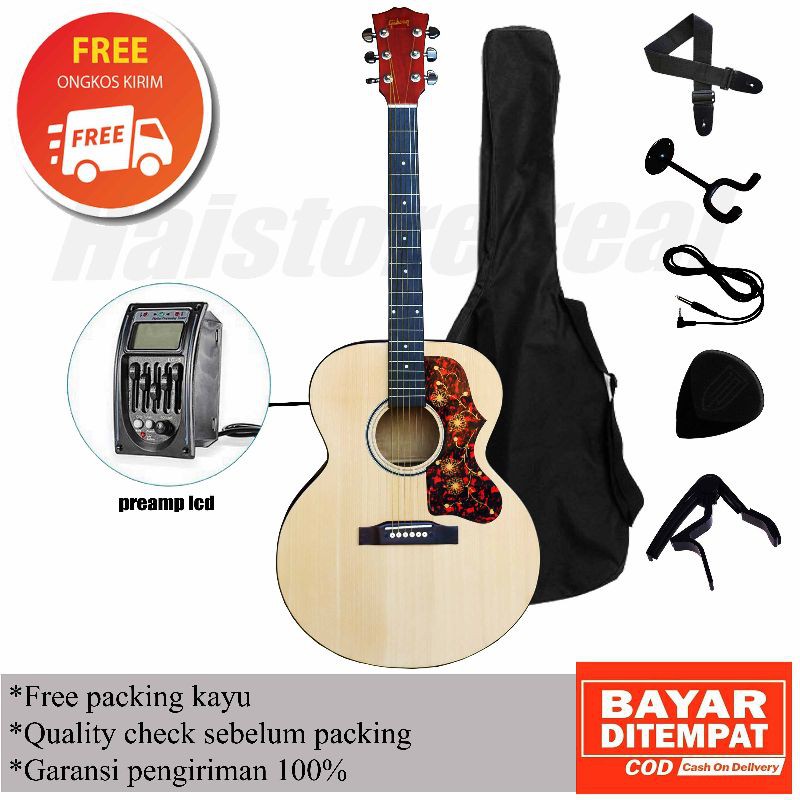 [CUSTOM PREMIUM]Gitar custom good quality gibson j200