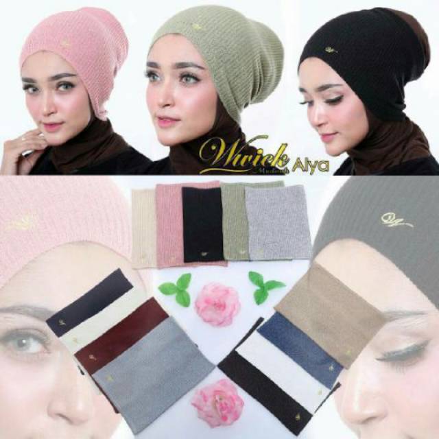 Ciput Bandana Rajut Polos/ Ciput Rajut Polos