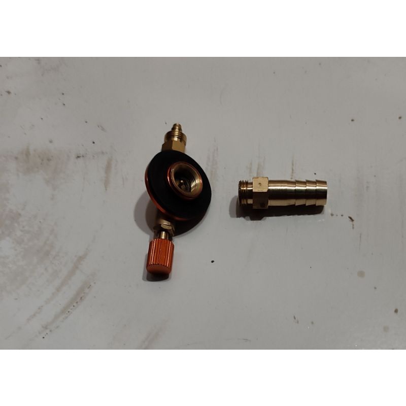 Nepel sambungan adapter adaptor canister kompor portabel kompor camping ke selang kompor gas