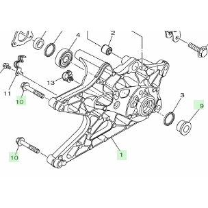 Swing Arm Chrome NMAX NEW B6H 2020 - 2022