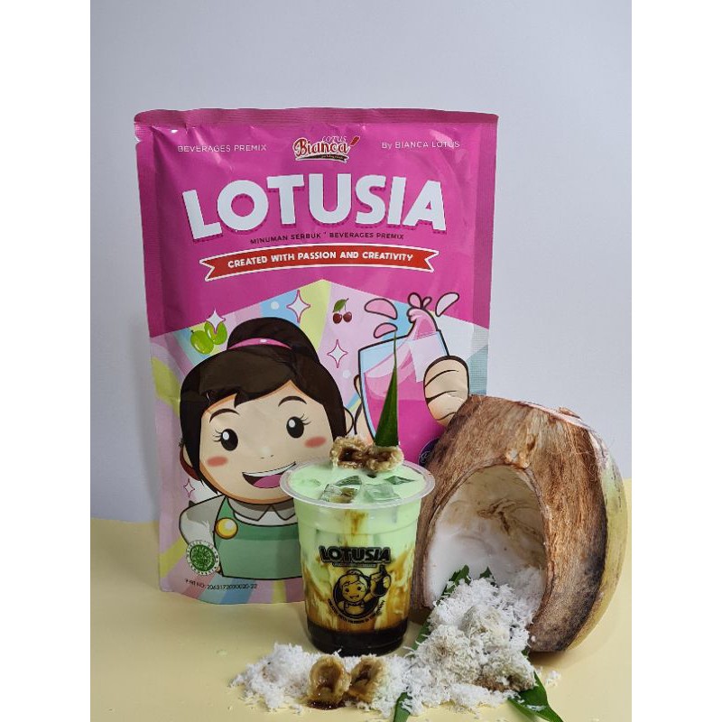 1 kg Lotusia Klepon Drink Premix (minuman serbuk rasa klepon)