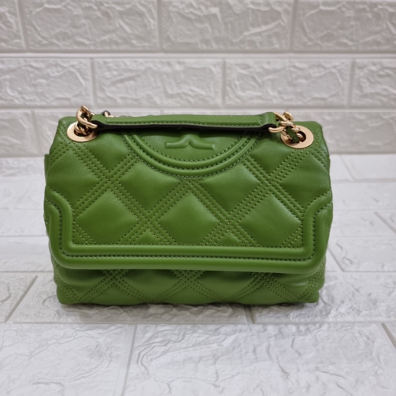 (Brand New) Tory Burch Soft Fleming Small Arugula GHW