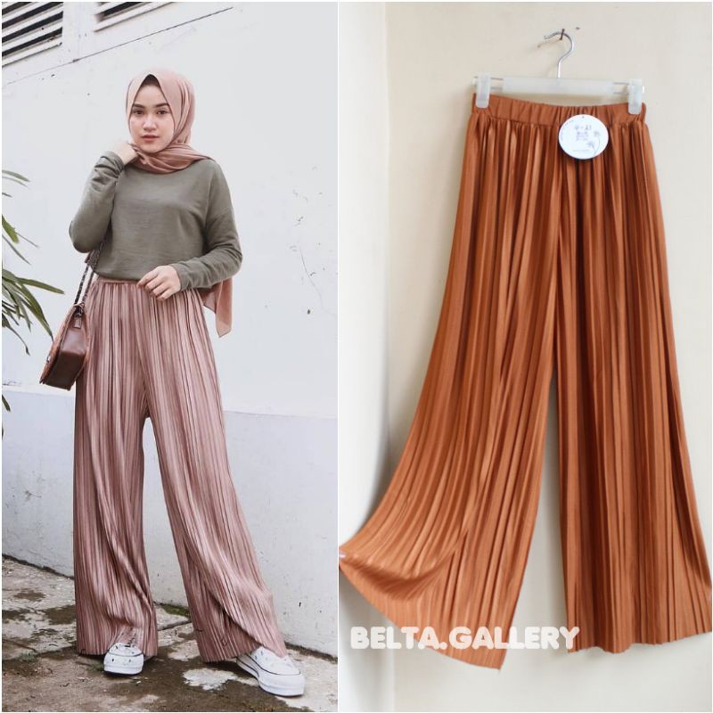 Kulot Plisket Import Premium