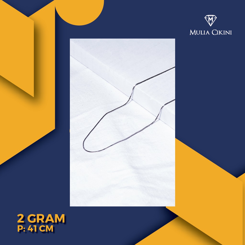 Kalung Emas Putih UBS Italy Santa 75% 2 gram