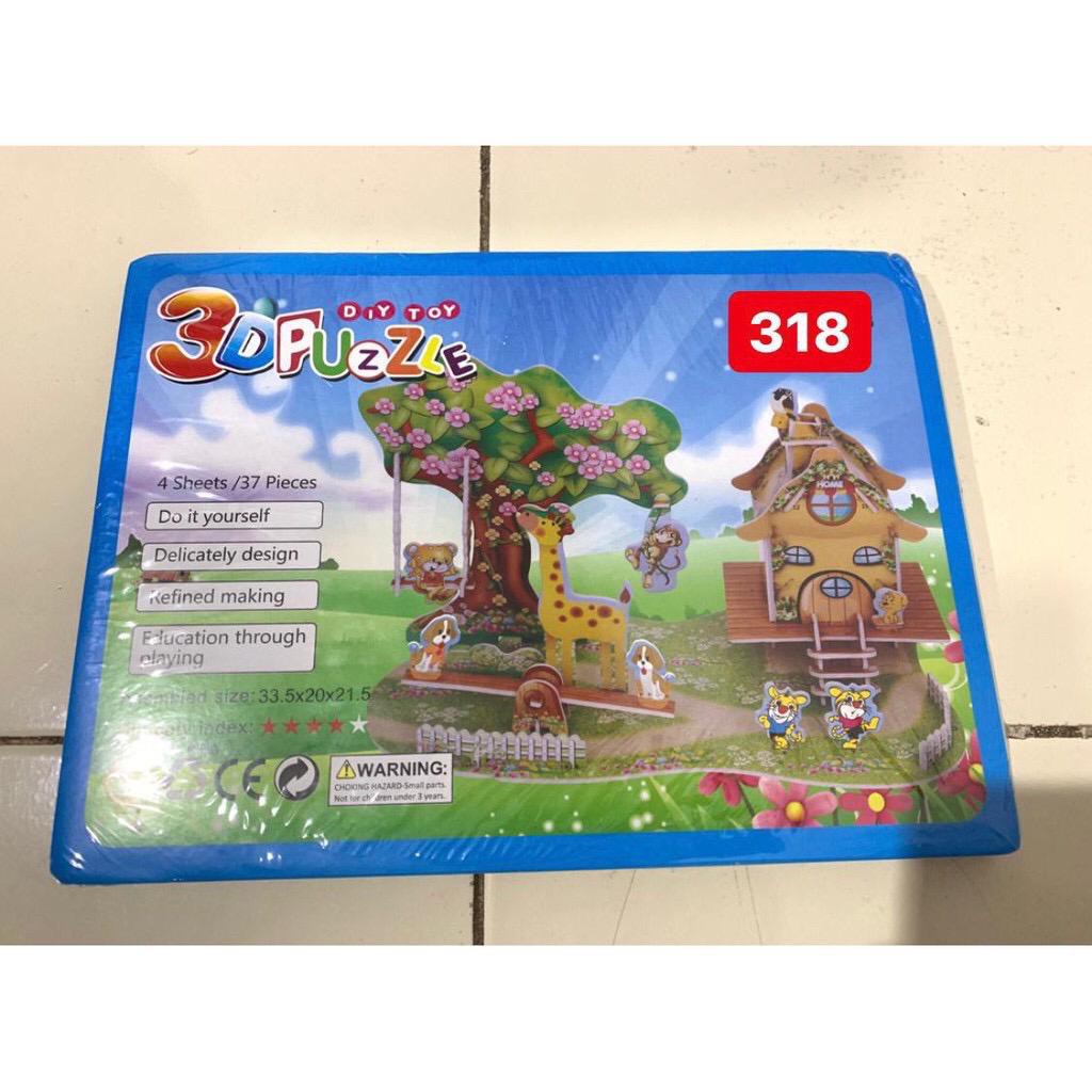 (LOLI-JKT) PUZZLE 3D MAINAN ANAK UKURAN BESAR DIY/KREATIF ANAK 85 MOTIF