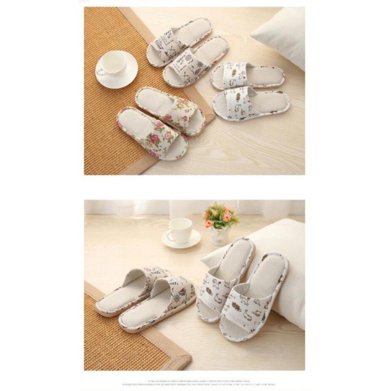 Sandal Rumah Hotel Empuk Nyaman Indoor Halus Motif Gambar Slipper SP003