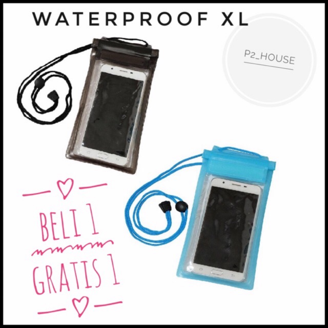 Beli 1 Gratis 1 Sarung Hp Waterproof Case