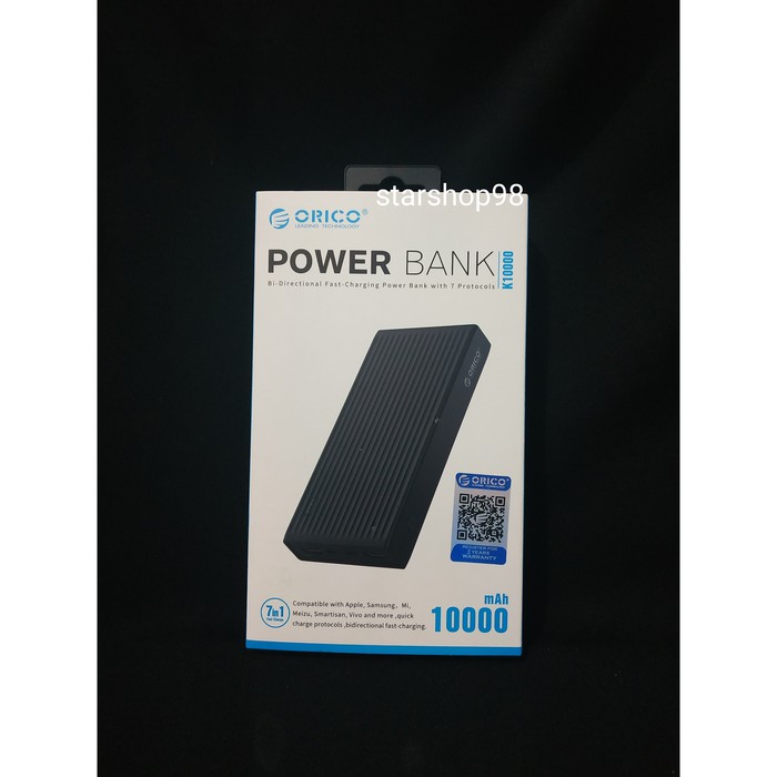 "power bank 10000mah orico k10000 - powerbank 10000 mah fast charging"