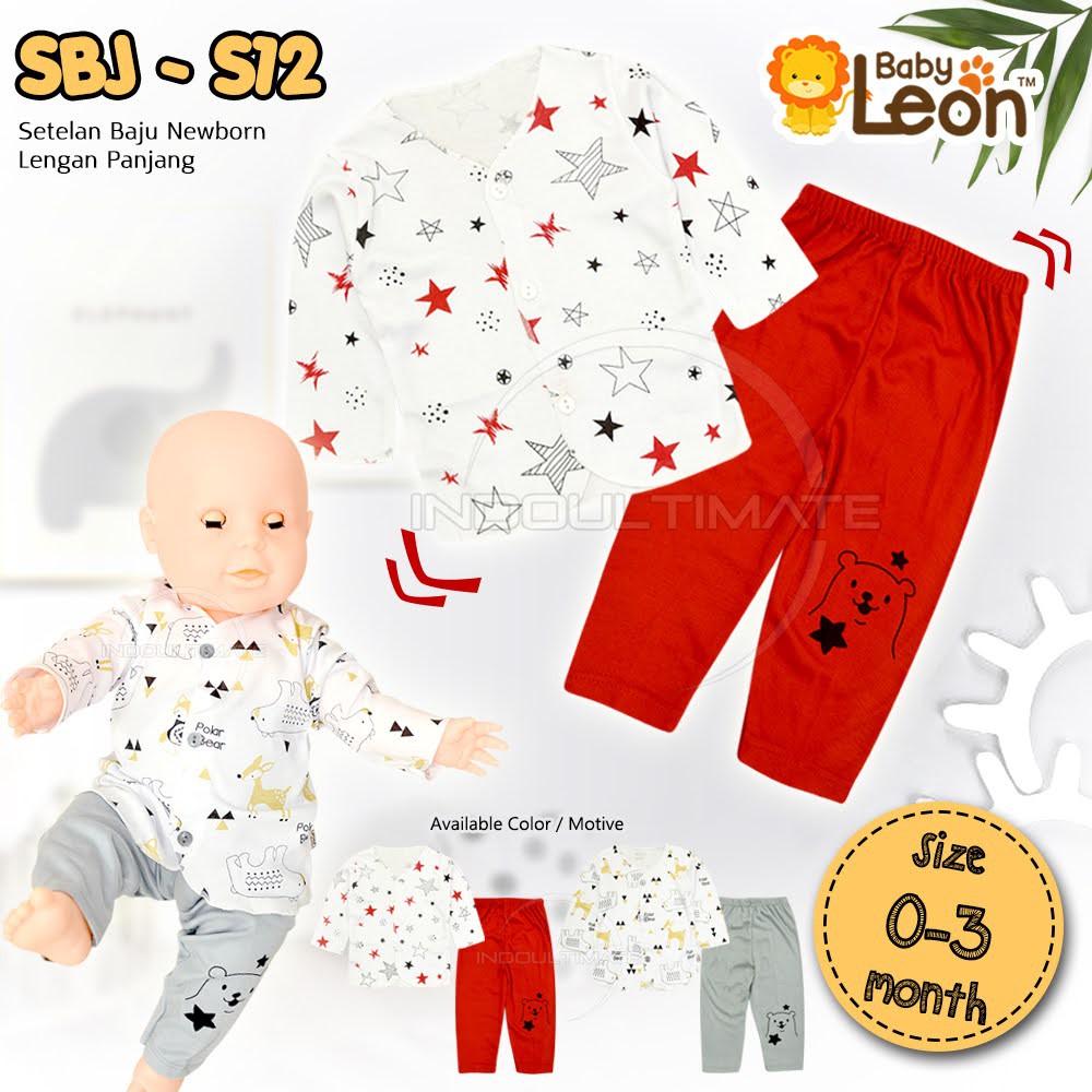 1 Pc [COD] Baju Bayi Baru Lahir Laki Laki Perempuan Lengan Panjang Motif 0-3 Bln SBJ-S12 Setelan Pakaian Atasan Baju Bayi Tidur Murah Lucu New Born