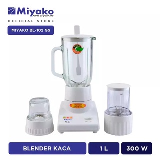 Blender Miyako 1Liter Blender Kaca 3in1 Miyako BL-102GS Blender 3 Gelas