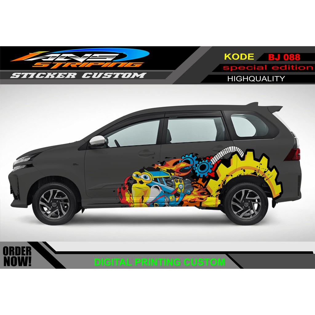 DECAL STIKER MOBIL AVANZA XENIA SIFUT RACING