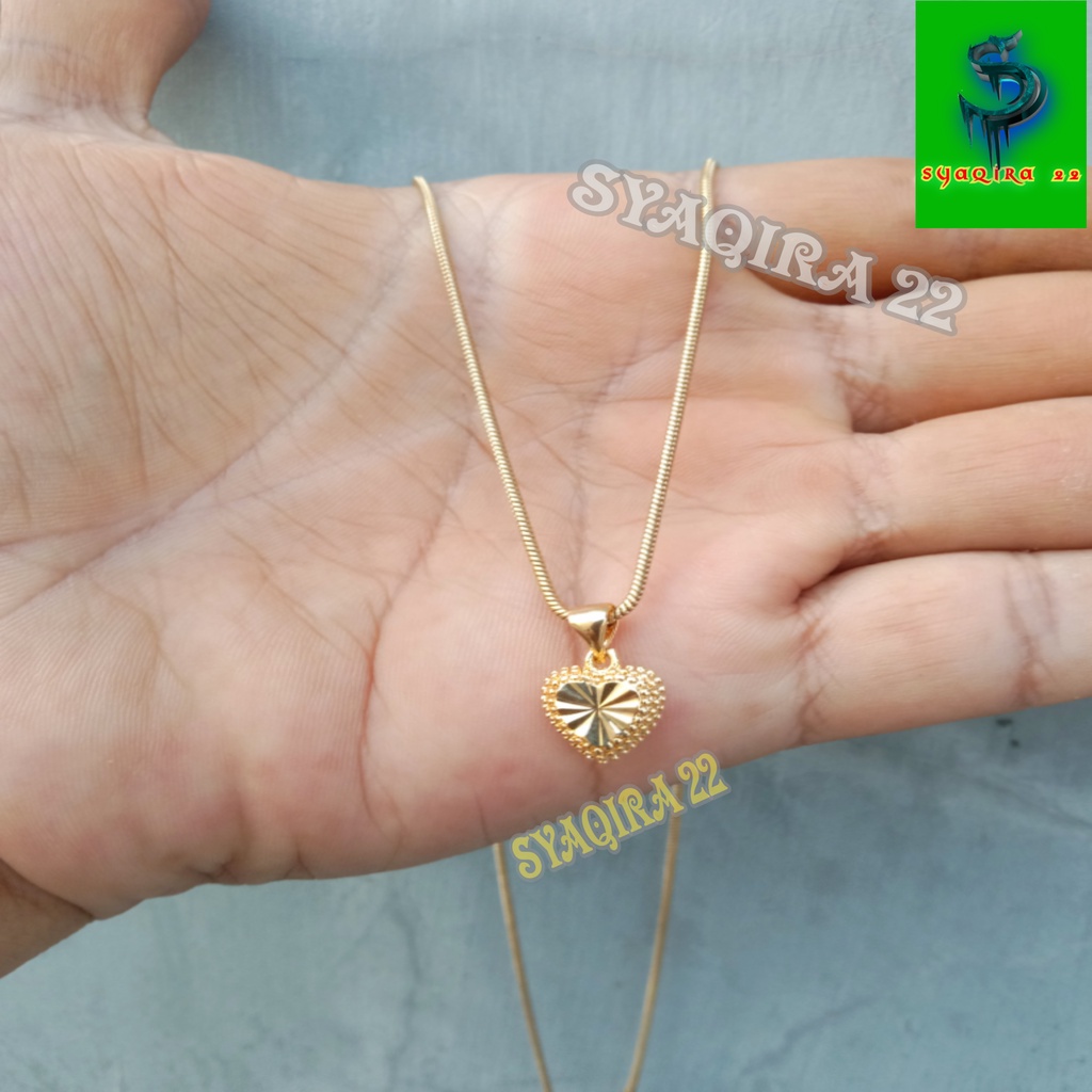 Kalung titanium asli anti luntur anti karat rantai aksesoris wanita set perhiasan titanium pengganti