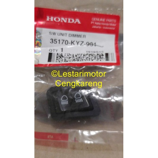 Tombol Dimmer Vario 125,Beat FI,Supra X 125 FI,Spacy FI,Scoopy FI Original